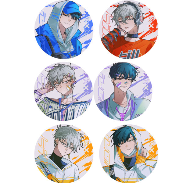 IVANTILL BADGES SET【BLUE&RED / PURPLE / YELLOW】
